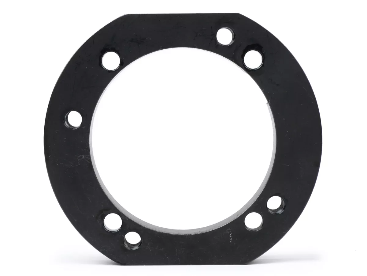 Placa adaptadora cilindro -J&G 2% especial por WT- para montaje cilindro PX200 original/BGM (Ø66,5mm) en cárter motor PX80-PX125-PX150, Cosa125, Cosa150