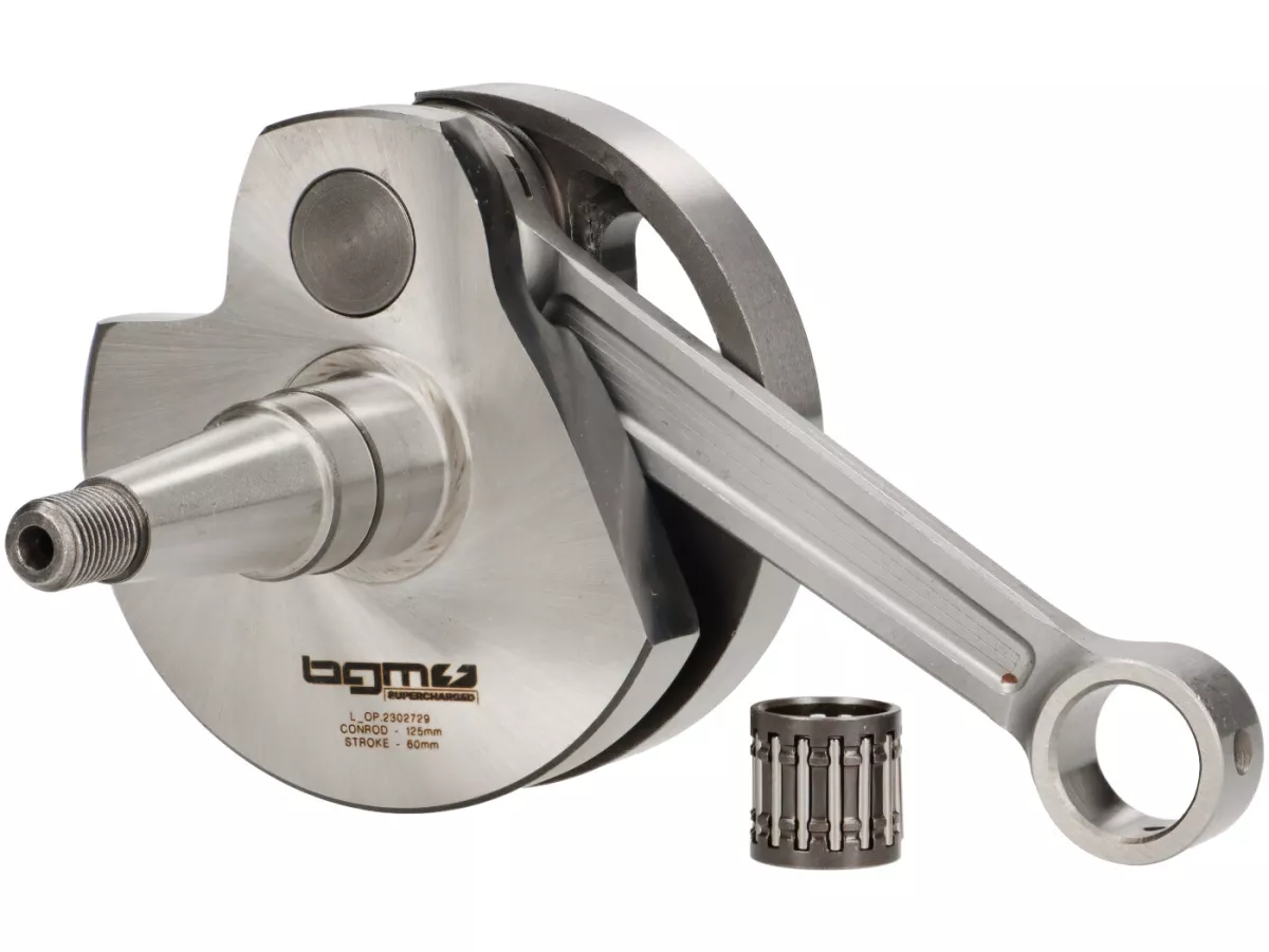 Adapter plate set incl. crankshaft+cylinder -J&G 2% special by WT- for fitting PX200 BGM cylinder (Ø66.5mm) on engine casing PX80, PX125, PX150, Cosa125, Cosa150, Sprint Veloce150 (VLB1T 294260-), GTR125 (VNL2T 145901-), Super150 (VBC1T 412374-), TS125 (V