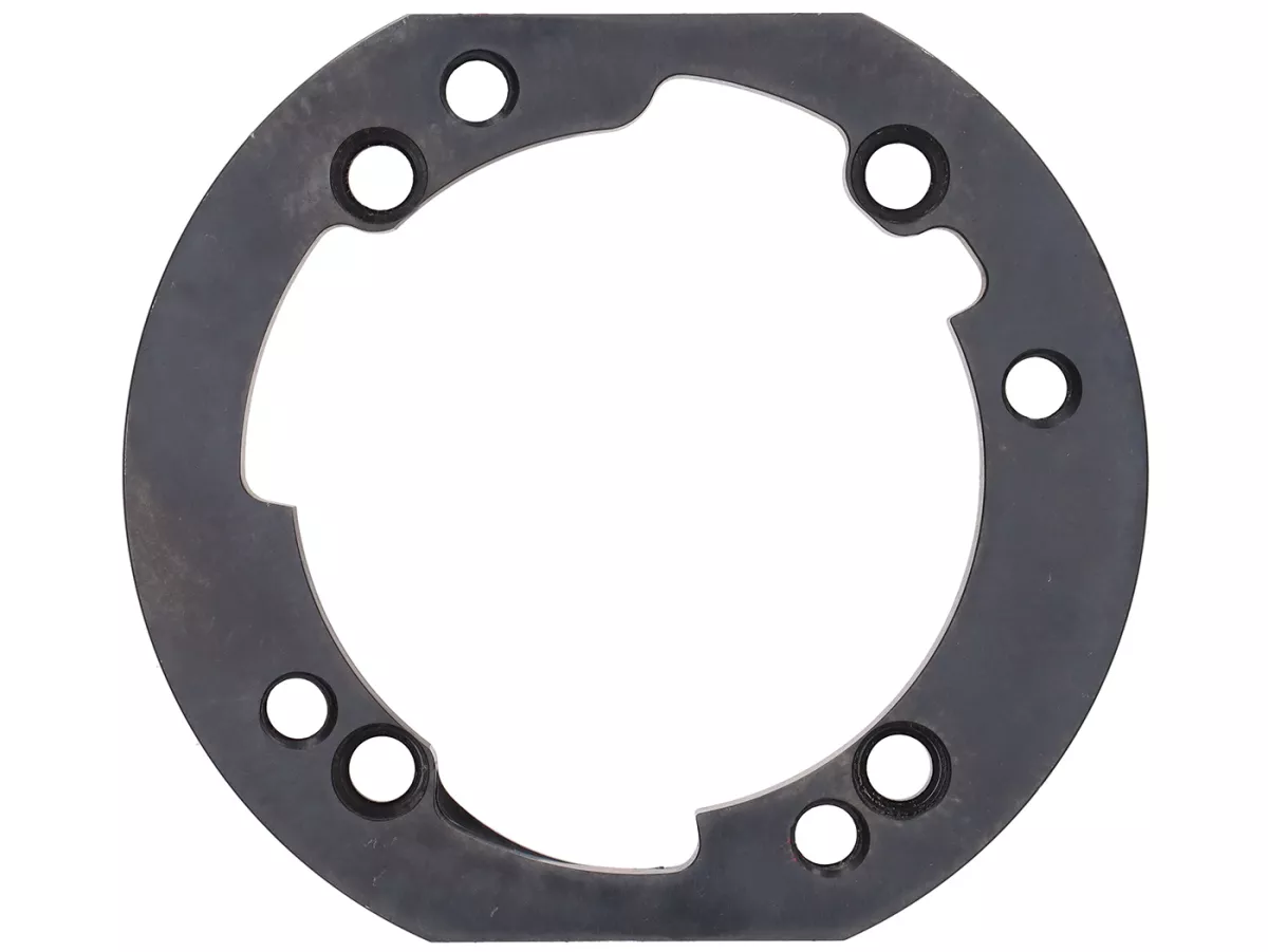 Adapter plate cylinder -J&G 2% special by WT- for fitting Polini/Malossi 210 cylinder (Ø68.5mm) on engine case PX80-PX125-PX150, Cosa125, Cosa150