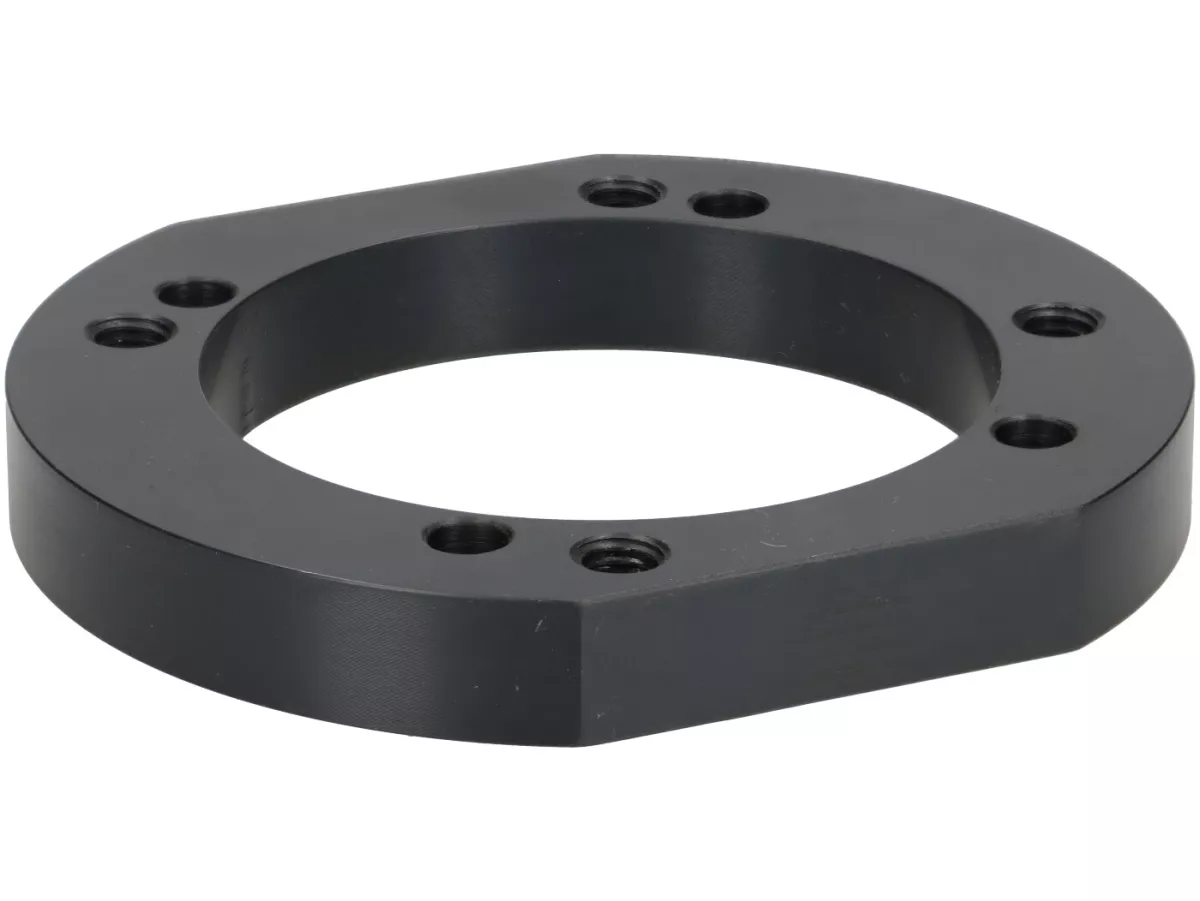 Drilling template M8 incl. drill sleeve -WT- drilling pattern PX200 cylinder stud bolt on PX80-150 motor housing - used for mounting Quattrini 232/244 cylinder (Ø72mm) on PX80-150 motor housing