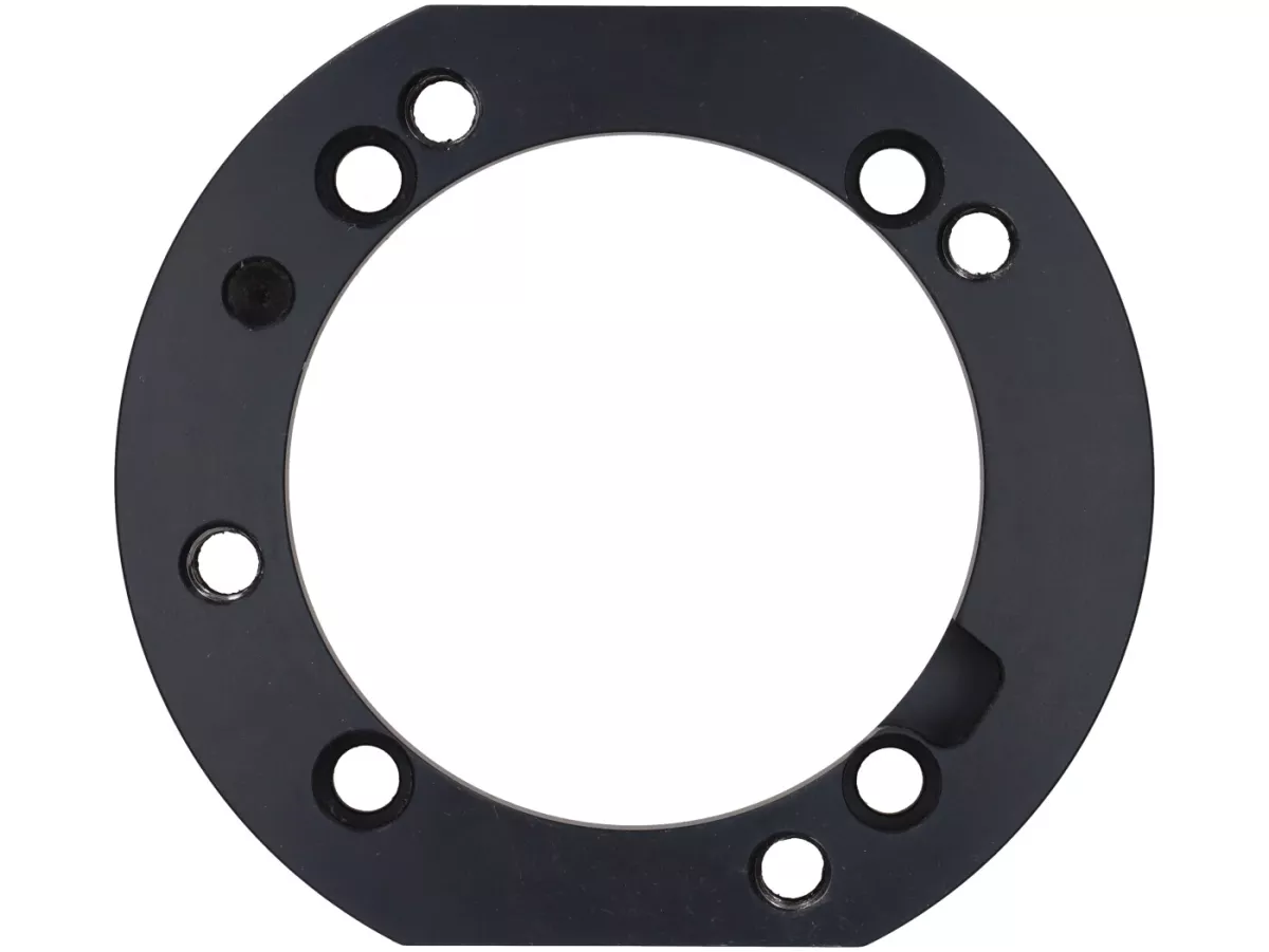 Drilling template M8 incl. drill sleeve -WT- drilling pattern PX200 cylinder stud bolt on PX80-150 motor housing - used for mounting Quattrini 232/244 cylinder (Ø72mm) on PX80-150 motor housing