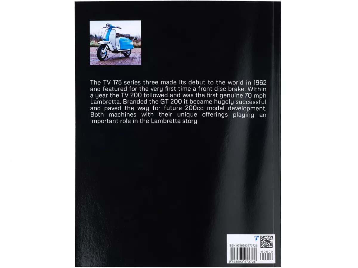 Book -THE HISTORY GUIDE OF THE LAMBRETTA TV 175 AND TV / GT 200 The Lambretta history series- A4, 40 pages, English by Stuart Owen