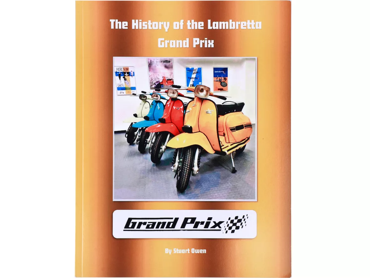Book -THE HISTORY GUIDE OF THE LAMBRETTA GRAND PRIX The Lambretta history series- A4, 40 pages, English by Stuart Owen