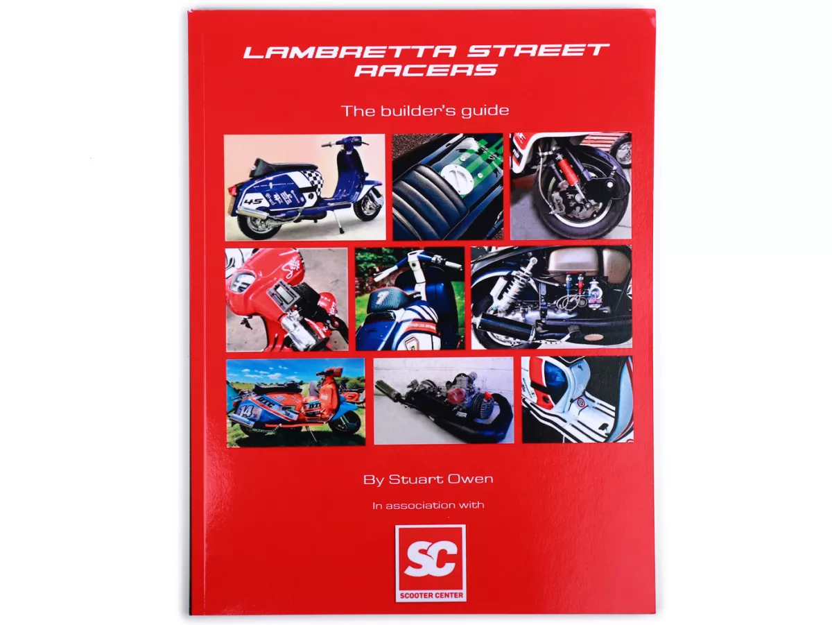 Buku -LAMBRETTA STREET RACERS Panduan untuk pembalap- A4, 88 halaman, bahasa Inggris oleh Stuart Owen