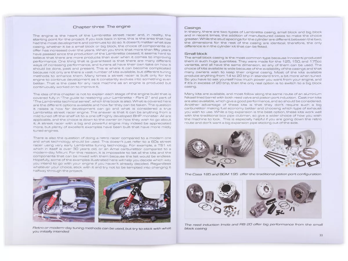 Buku -LAMBRETTA STREET RACERS Panduan untuk pembalap- A4, 88 halaman, bahasa Inggris oleh Stuart Owen