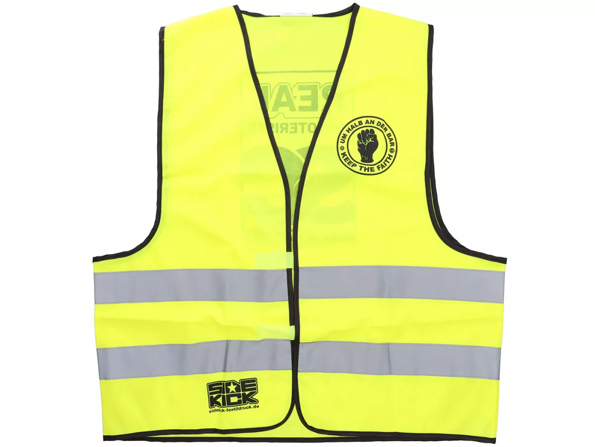 Reflective safety waistcoat Real Scooterist- Um halb an der Bar