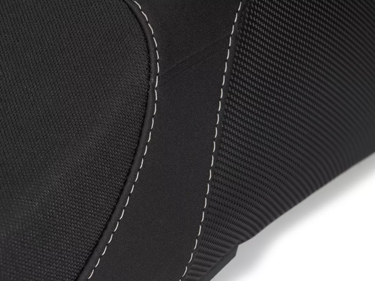 Seat -NISA- sport seat - GTS Dual Sport - Vespa GTS 125-300, GTV 125-300 - black/grey