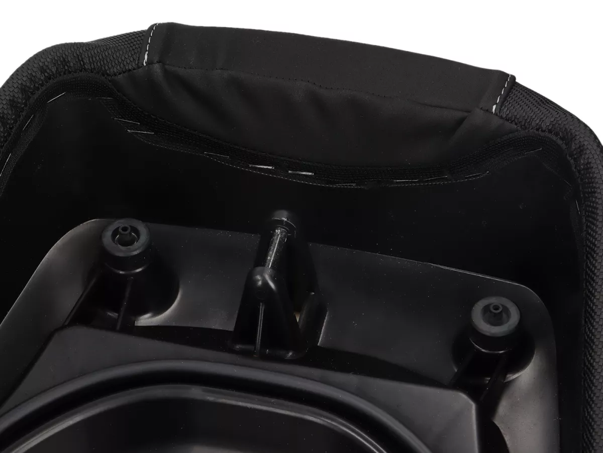Seat -NISA- sport seat - GTS Dual Sport - Vespa GTS 125-300, GTV 125-300 - black/grey