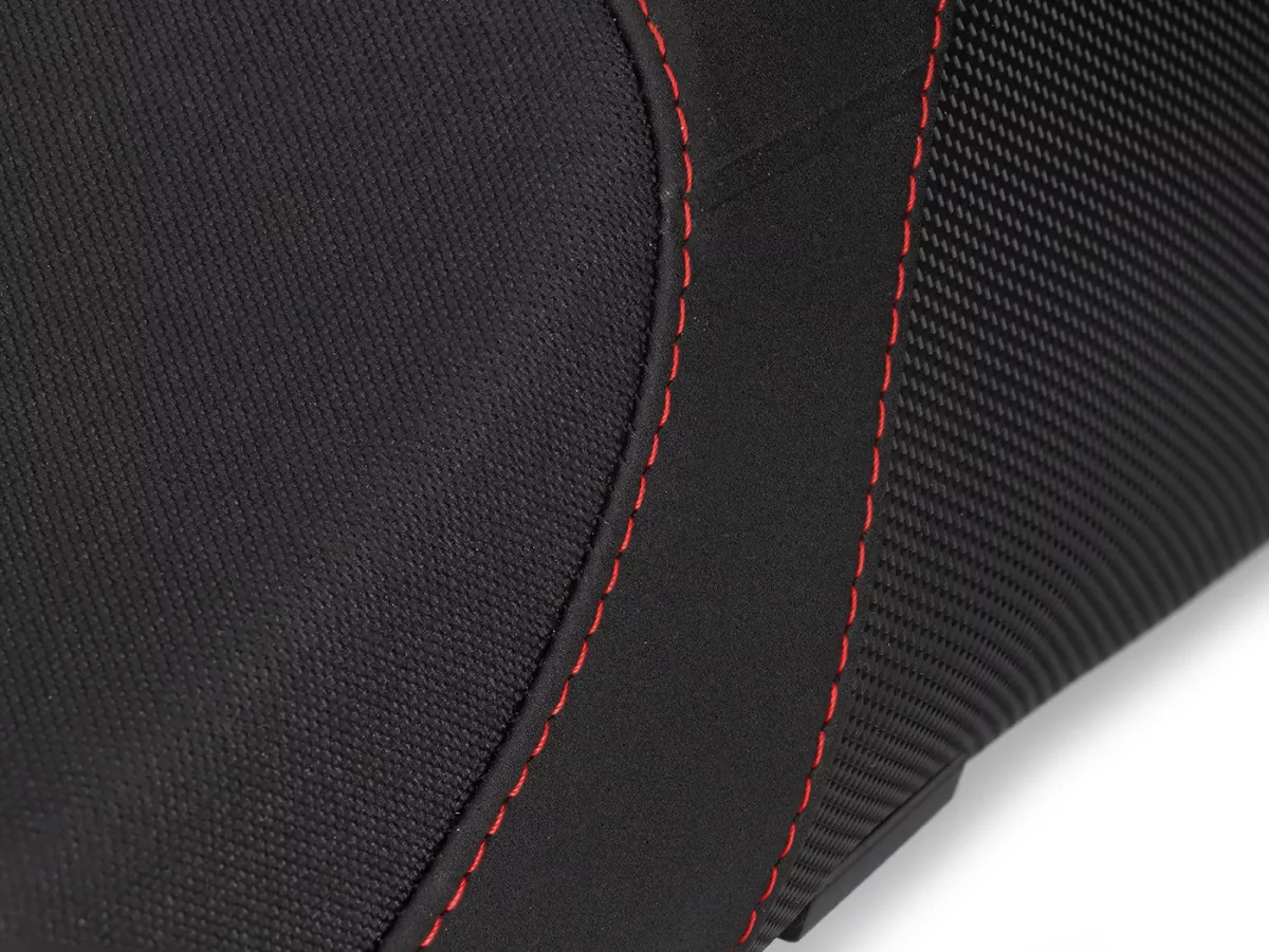 Selle -NISA- sportif - GTS Dual Sport - Vespa GTS 125-300, GTV 125-300 - noir/rouge