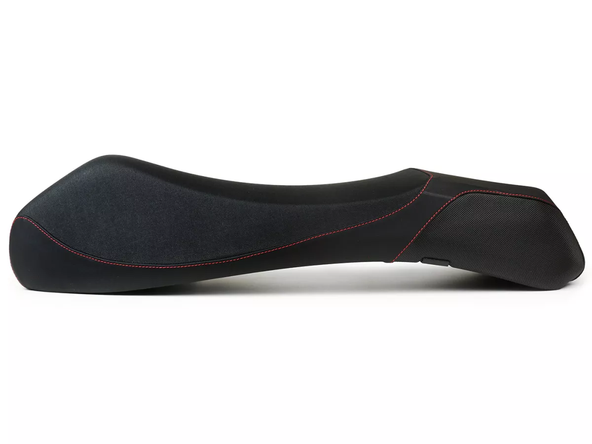 Selle -NISA- sportif - GTS Dual Sport - Vespa GTS 125-300, GTV 125-300 - noir/rouge