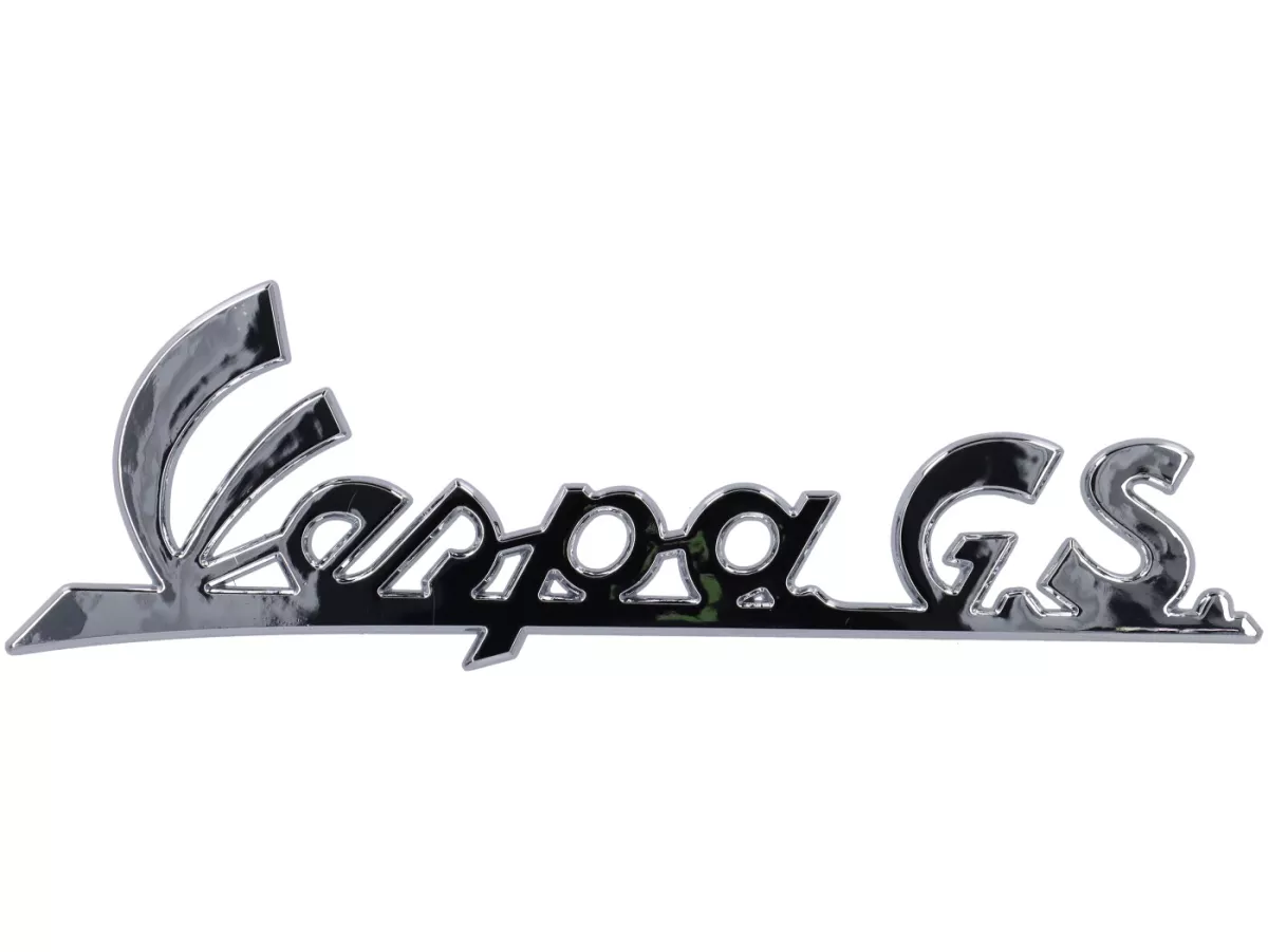 Placa de identificación - CALIDAD OEM - Vespa GS - Vespa GS150 / GS3 (a partir de 1955) - cromada, autoadhesiva