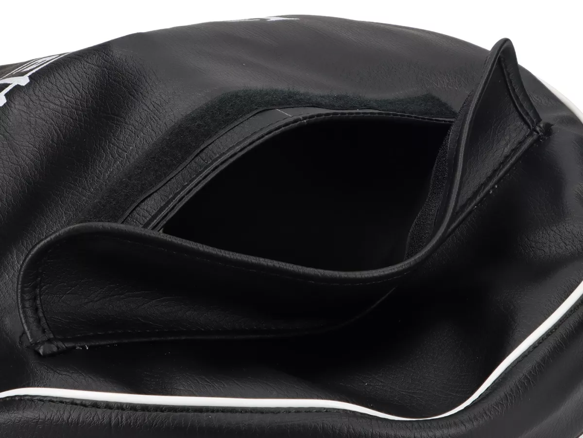 Copriruota di scorta -IMPORT- Lambretta 3.50 - 10- Nero, con tasca, bordino bianco