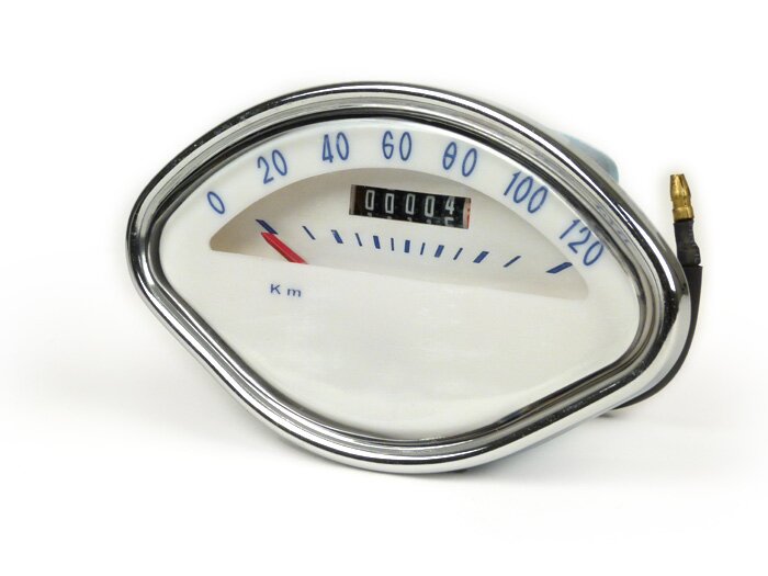 Speedo -OEM QUALITY shell-shape- GS150 / GS3 (VS5T), GS160 / GS4 (VSB1T), SS180 (VSC1T) - blue 120km/h
