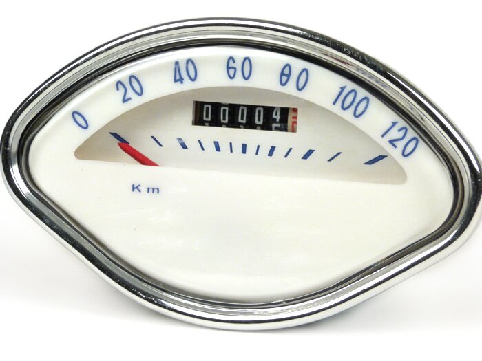 Speedo -OEM QUALITY shell-shape- GS150 / GS3 (VS5T), GS160 / GS4 (VSB1T), SS180 (VSC1T) - blue 120km/h