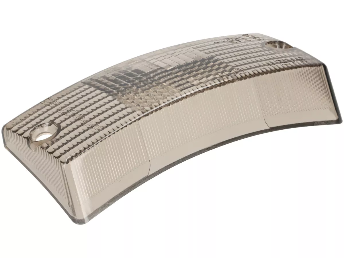 Cabochon clignotant -SIEM- Vespa PX80, PX125, PX150, PX200, T5 125cc - avant droit - teinté