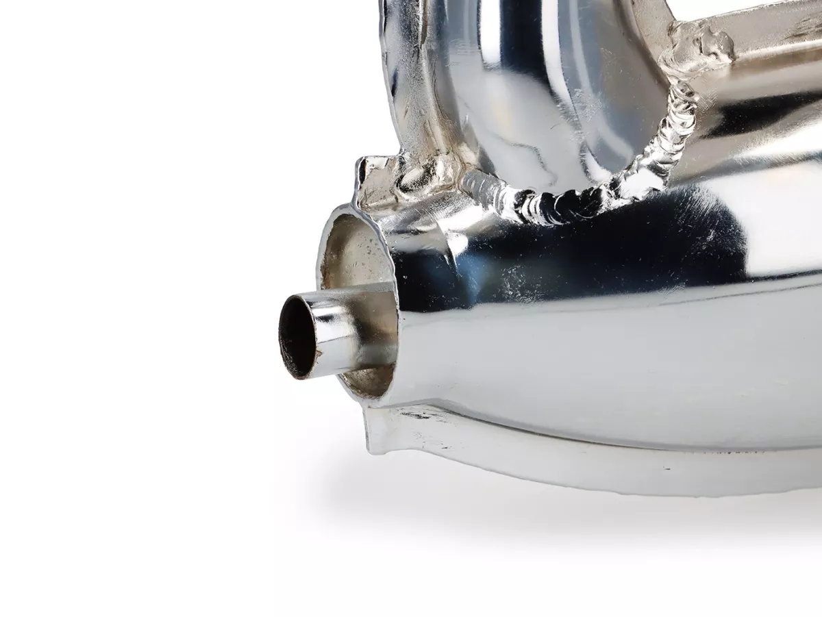 Scarico -PREMIUM, banana (IGM4311S)- Vespa SS90 (V9SS1T) - adatto anche per Vespa SS50 (V5SS1T), V50, 50N, V90 - cromato (collettore zincato)