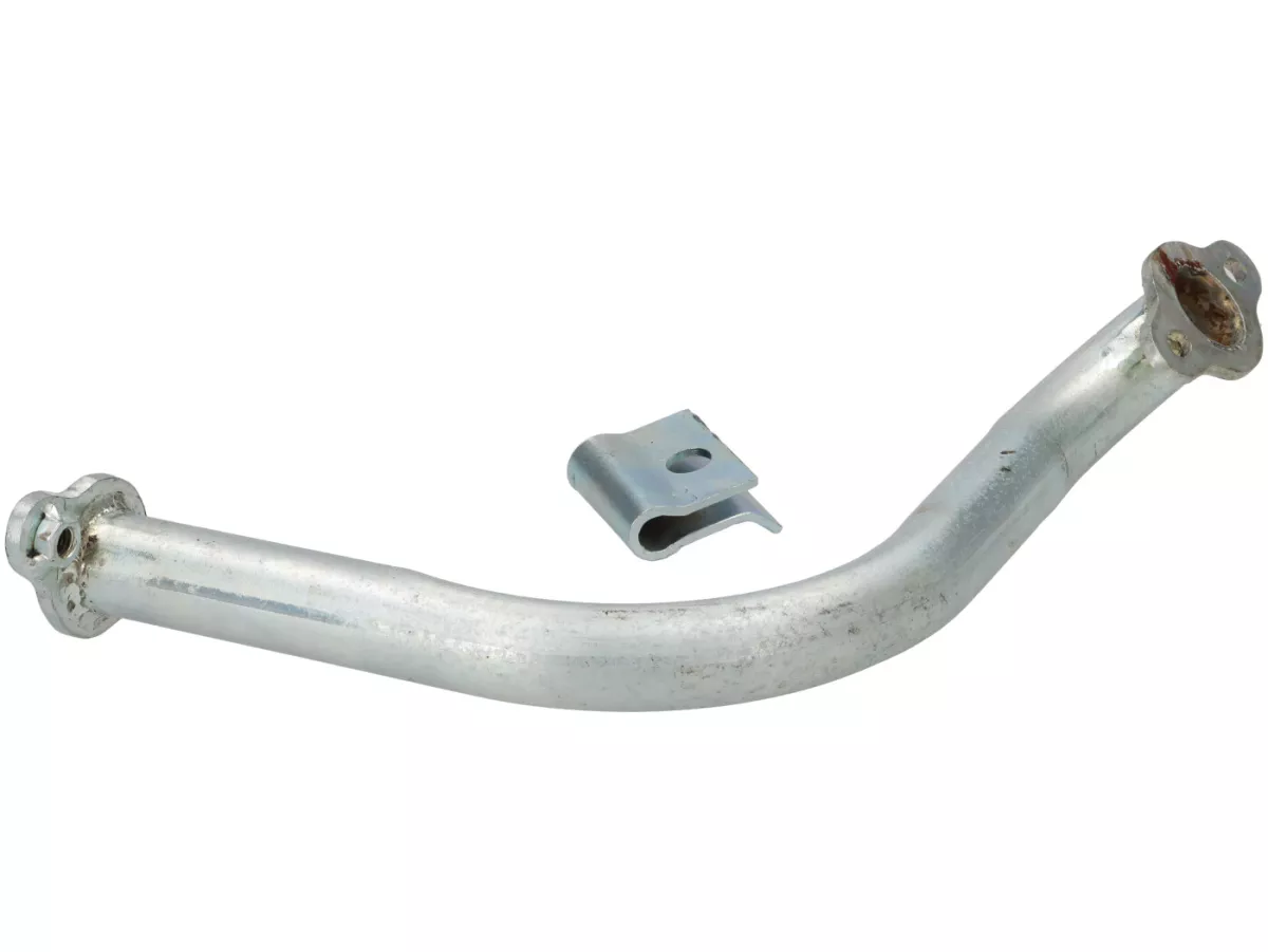 Scarico -PREMIUM, banana (IGM4311S)- Vespa SS90 (V9SS1T) - adatto anche per Vespa SS50 (V5SS1T), V50, 50N, V90 - cromato (collettore zincato)