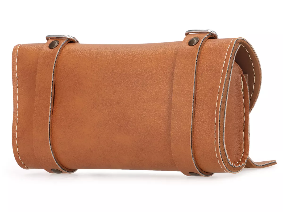 Werkzeugtasche - Satteltasche -SELLE MONTE GRAPPA- Piaggio, Vespa Ciao, SI, Bravo, Boxer, Grillo - braun