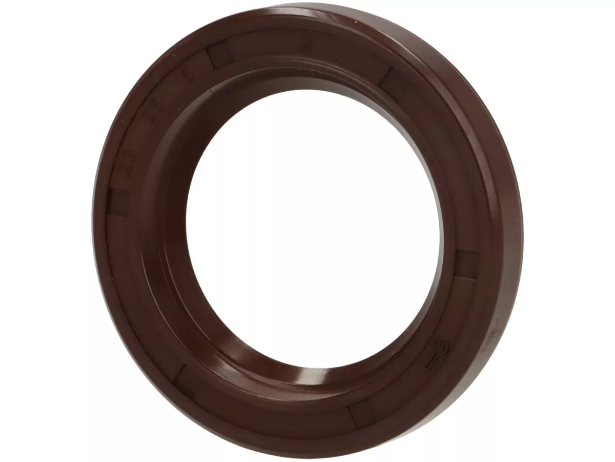Retén de aceite FKM 23x35x6mm (utilizado para el lado de accionamiento del cigüeñal) -JOCKEYS BOXENSTOP- Lambretta J 50, J 50 De Luxe, J 50 Special, J 100 Cento, J 125 (3 velocidades), Lui 50 C/CL
