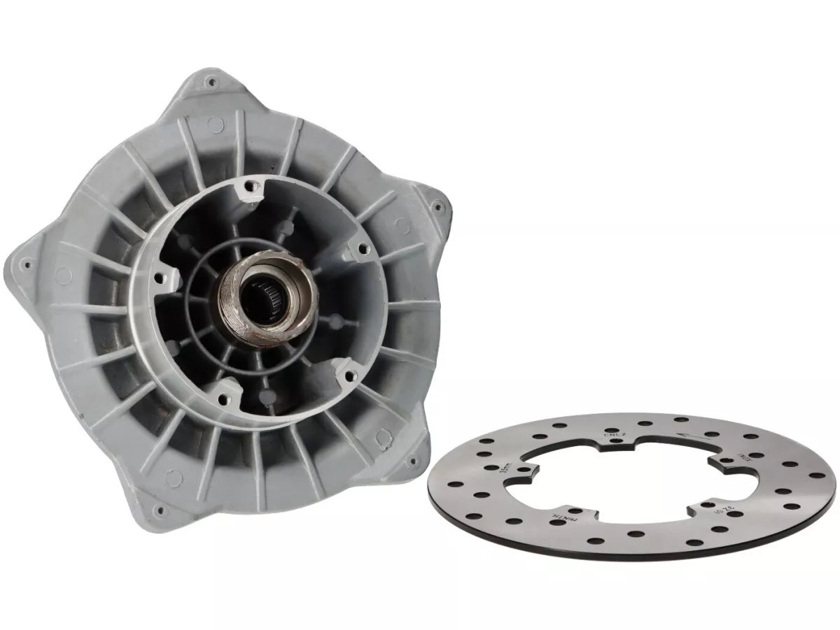 Disc brake set -LML Classic Ø=20mm- Vespa PX80, PX125, PX150, PX200 (alle EFL from 1984), COSA125, COSA200, T5 125cc, PK50 XL, PK125 XL, PK125 ETS - silver