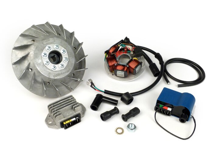 Set pengapian -Kualitas OEM 12V elektronik- Vespa V50 - V90, PV, ET3, PK S