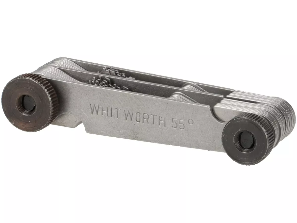 Thread gauge -SILVERLINE- 0.25-6.00mm (metric) / 4 - 62 BSW (imperial) - 52 pieces