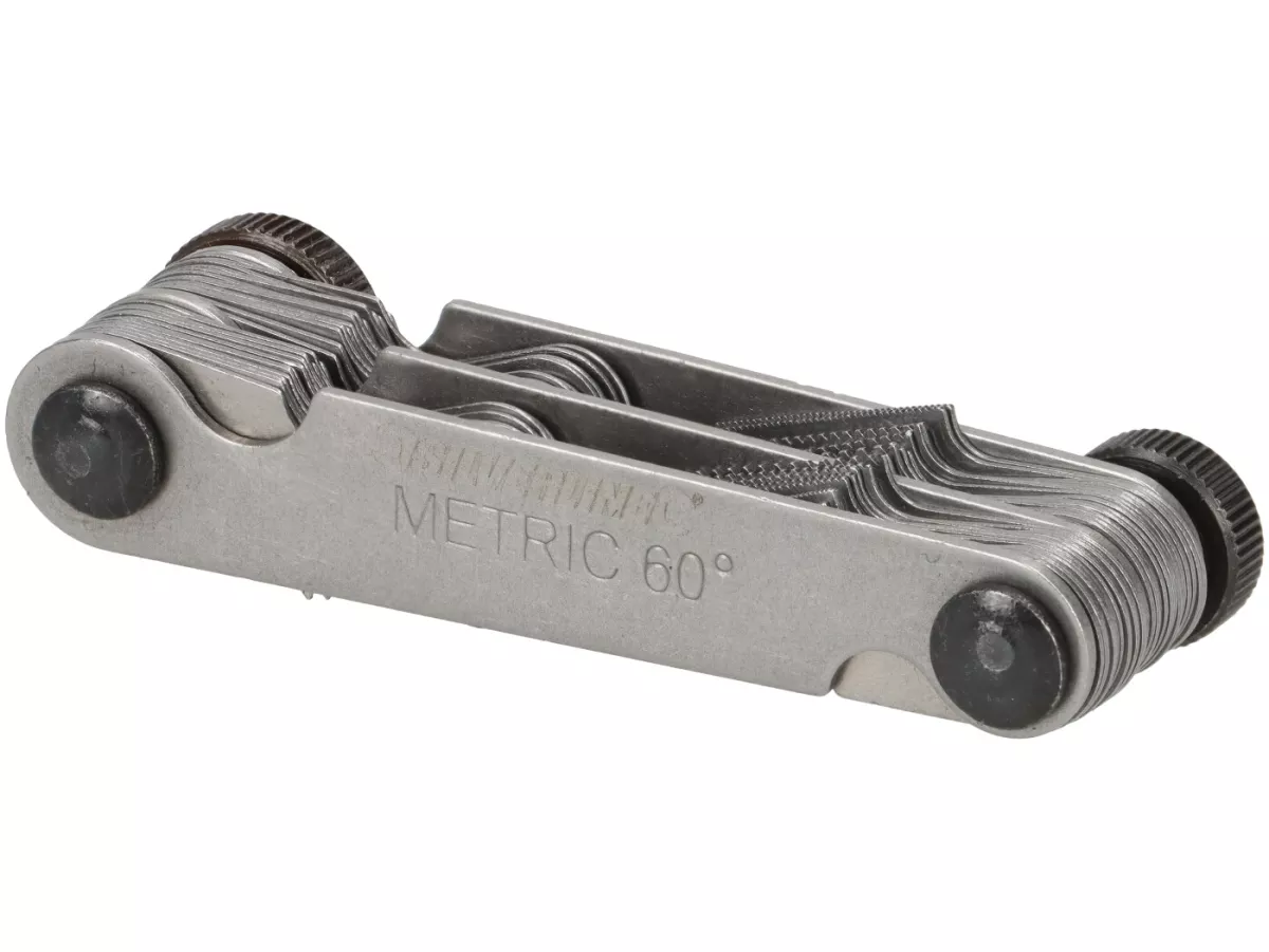 Thread gauge -SILVERLINE- 0.25-6.00mm (metric) / 4 - 62 BSW (imperial) - 52 pieces