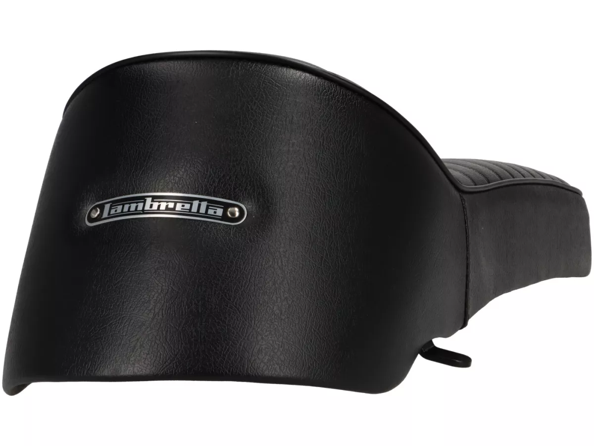 Asiento SHORTBACK -SELLERIA TREZZI- Lambretta LI, LI S, SX, TV, DL, GP - Negro