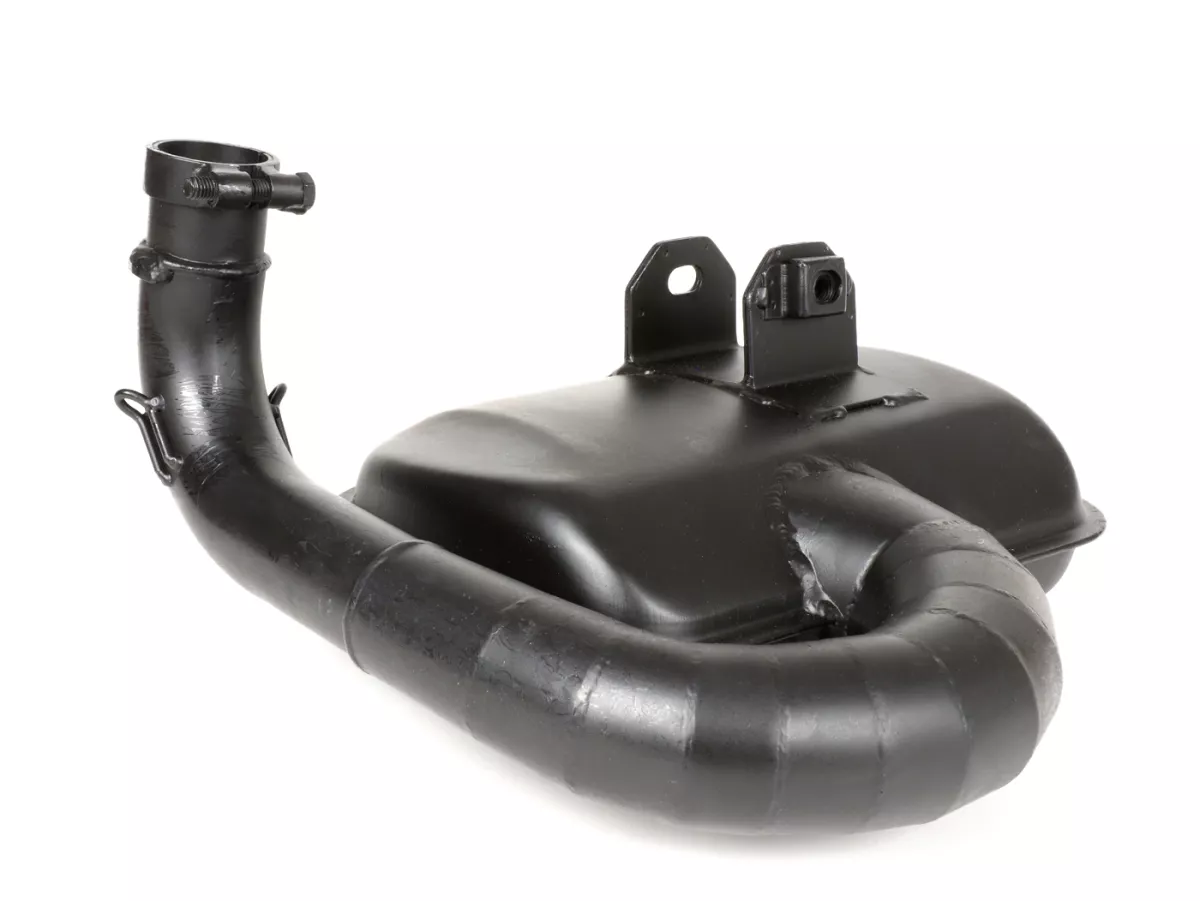 Escape -RR-Box Road Racing- Vespa PX80, PX125, PX150 - 166cc, 177cc - Negro