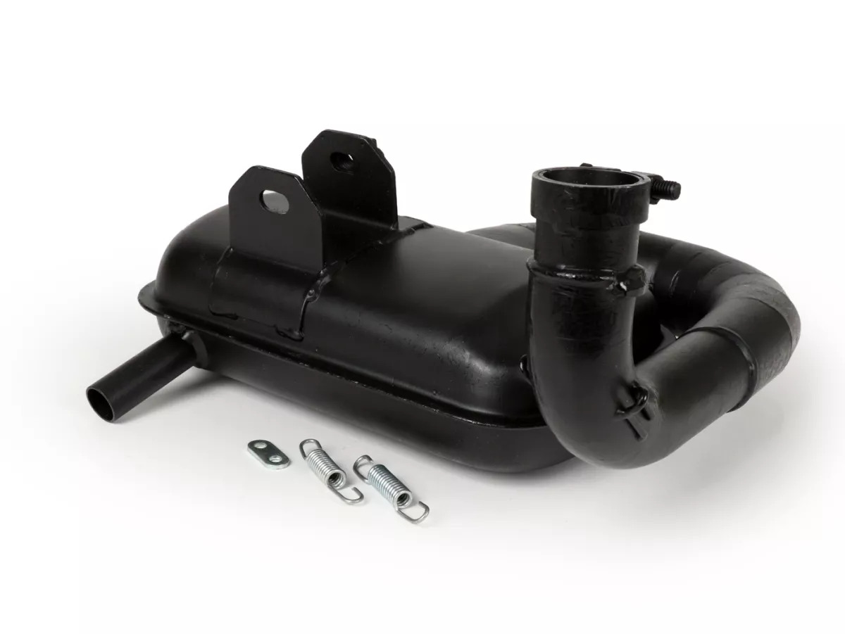 Escape -RR-Box Road Racing- Vespa PX80, PX125, PX150 - 166cc, 177cc - Negro
