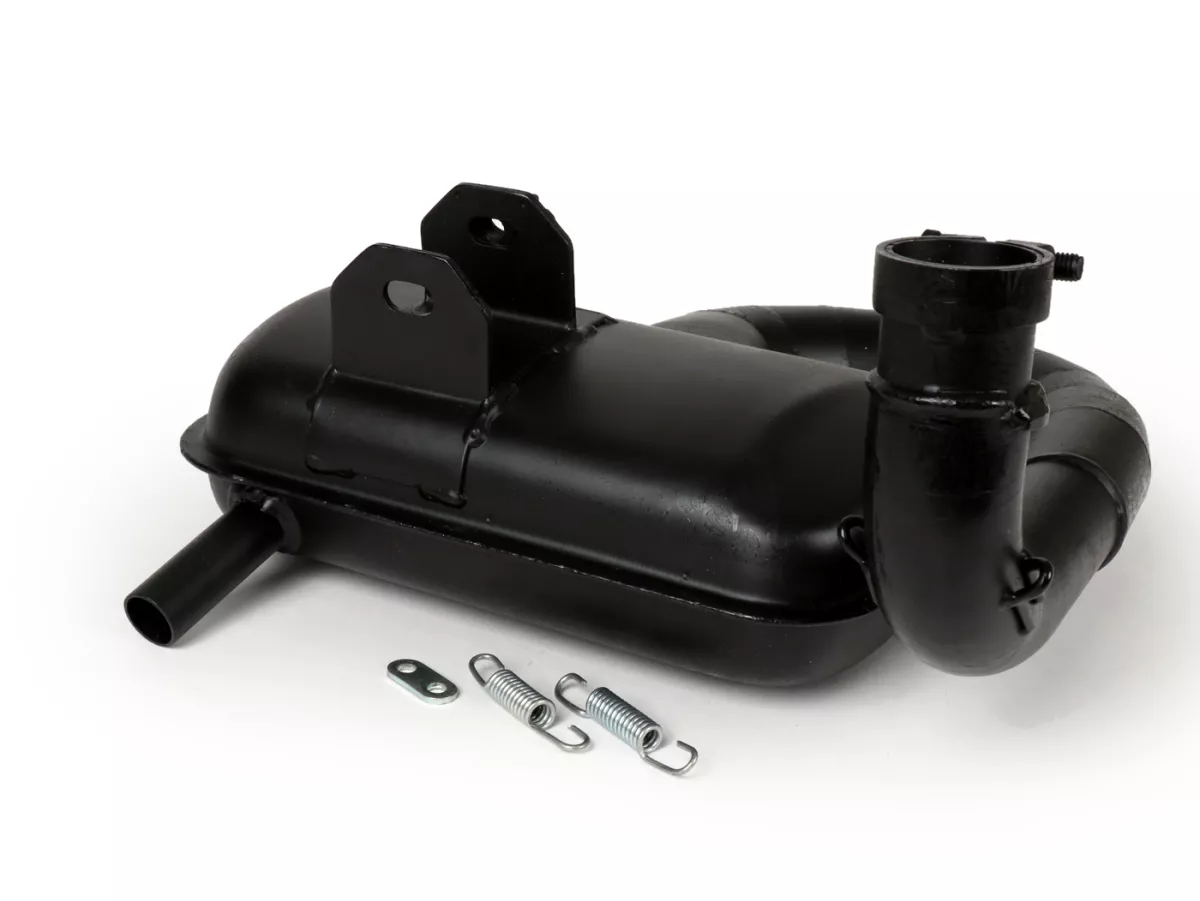 Escape -RR-Box Road Racing- Vespa PX80, PX125, PX150 - 166cc, 177cc - Negro