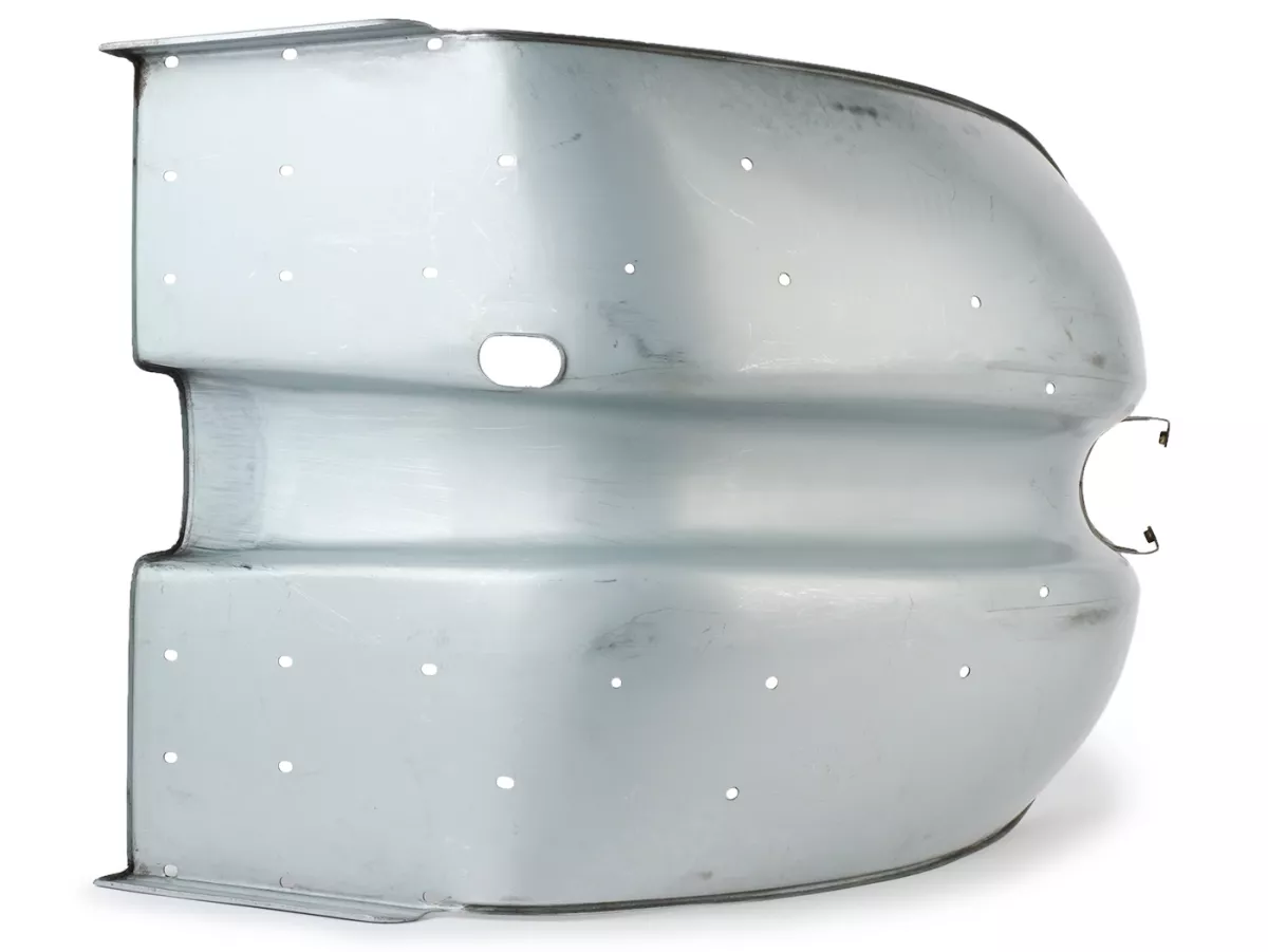 Legshield pressed -IMPORT- Lambretta LI (series 3, -05.1965), LIS (series 3, -05/1965), TV (series 3, -05/1965) - oiled bare metall