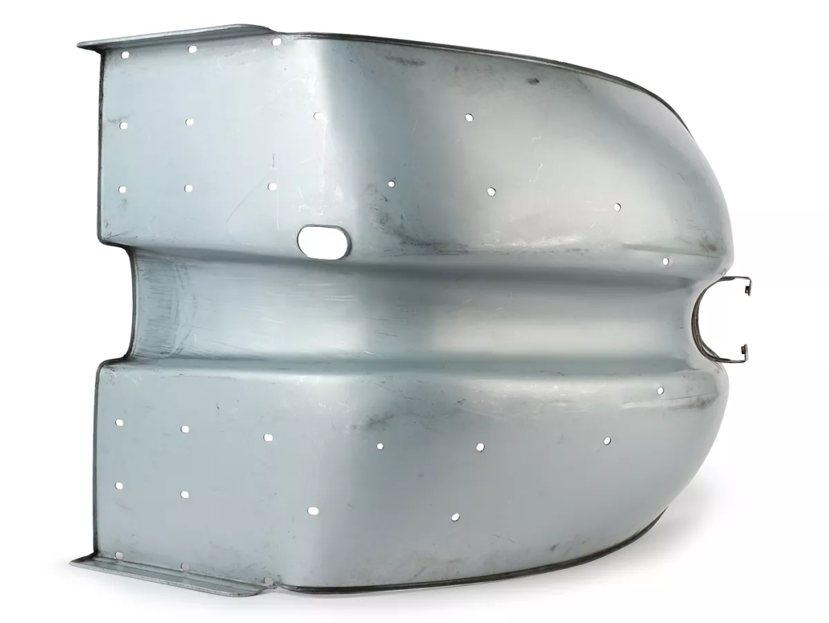 Legshield pressed -IMPORT- Lambretta LI (series 3, 05/1965-), LIS (series 3, 05/1965-), SX, TV (series 3, 05/1965-) - oiled bare metall