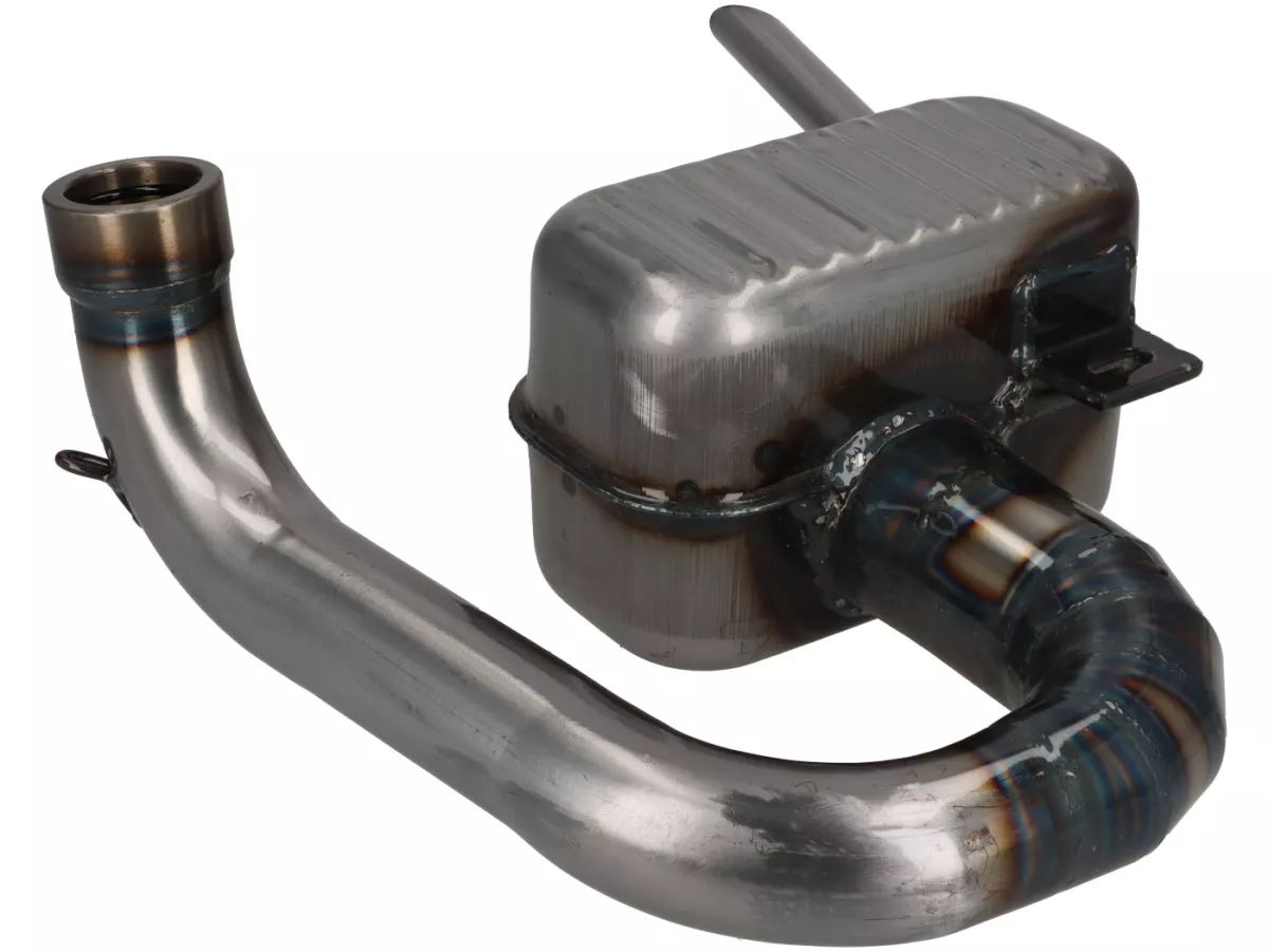 Exhaust -RR-Box Road Racing - Vespa Wideframe (rod models) VM, VN, VL1T, VB1T, VGL1T - clear coat