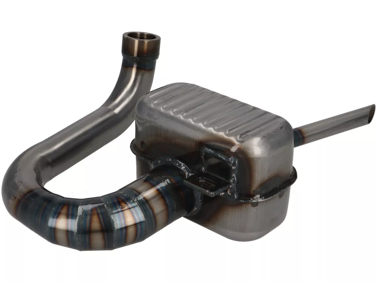 Exhaust -RR-Box Road Racing - Vespa Wideframe (rod models) VM, VN, VL1T, VB1T, VGL1T - clear coat