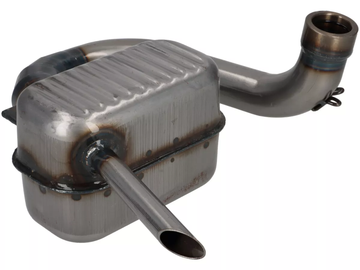 Exhaust -RR-Box Road Racing - Vespa Wideframe (rod models) VM, VN, VL1T, VB1T, VGL1T - clear coat