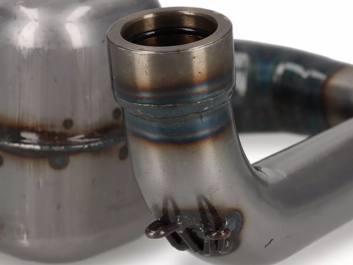 Exhaust -RR-Box Road Racing - Vespa Wideframe (rod models) VM, VN, VL1T, VB1T, VGL1T - clear coat