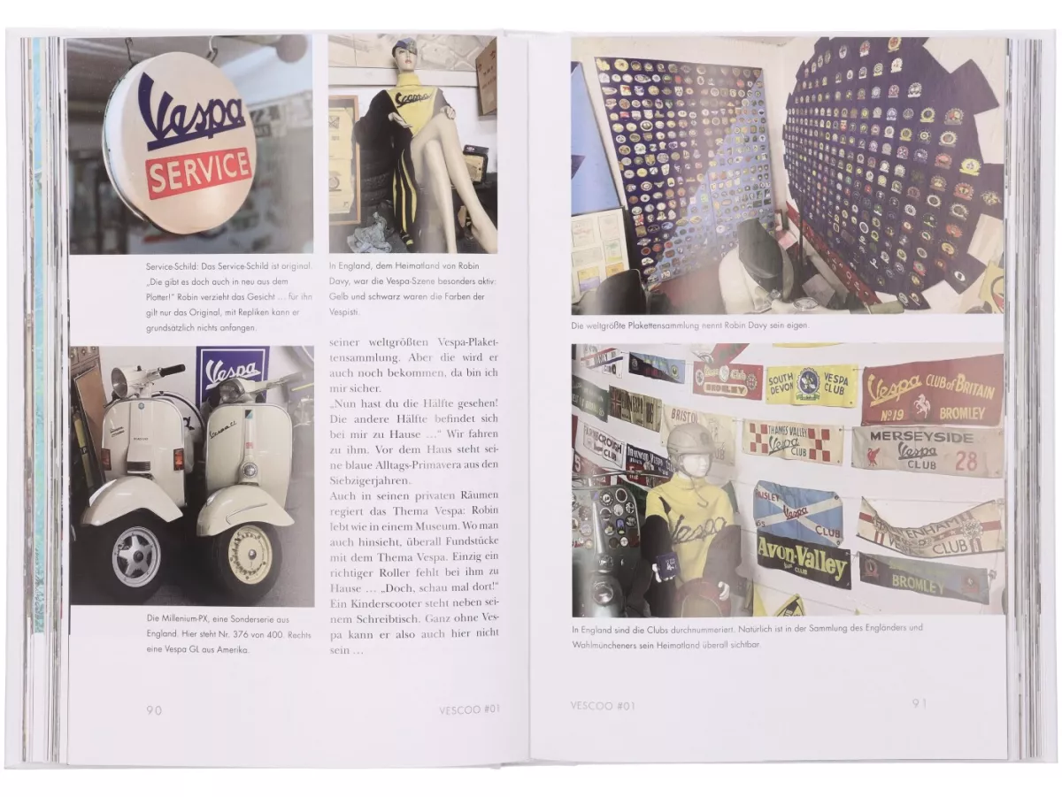 VESCOO 1 Yearbook for Vespa fans and Ape friends, 272 pages, hardcover, 16 x 23.5 cm -German language