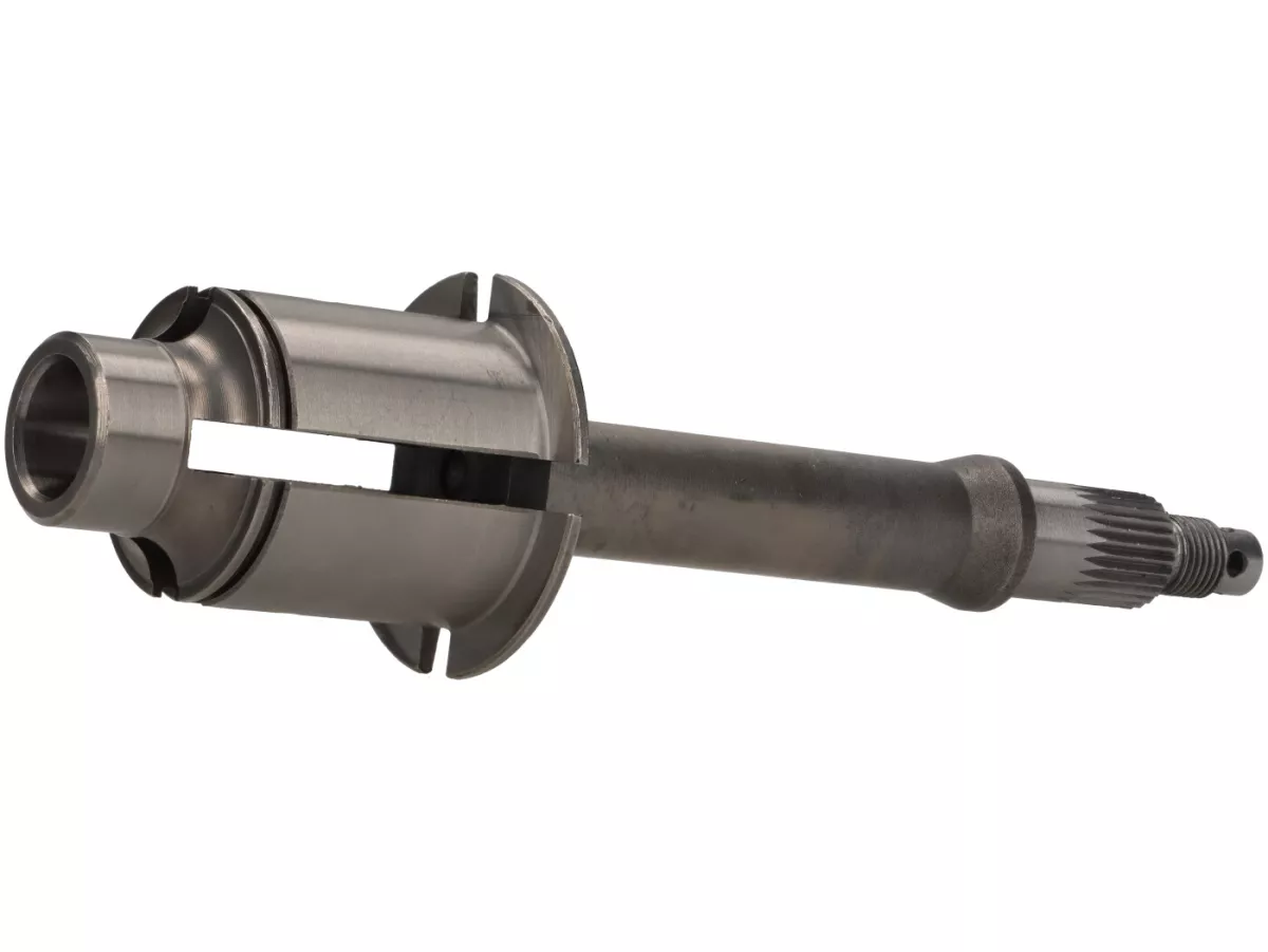 Mainshaft -KUALITAS OEM- Vespa PX (-1984), Rally180 (VSD1T), Rally200 (VSE1T), TS125 (VNL3T), Sprint Veloce, GTR125 (VNL2T), Sprint (mulai 073900), GT125 (mulai 60900), Super 125 (mulai 024900), Super 150 (mulai 70200)
