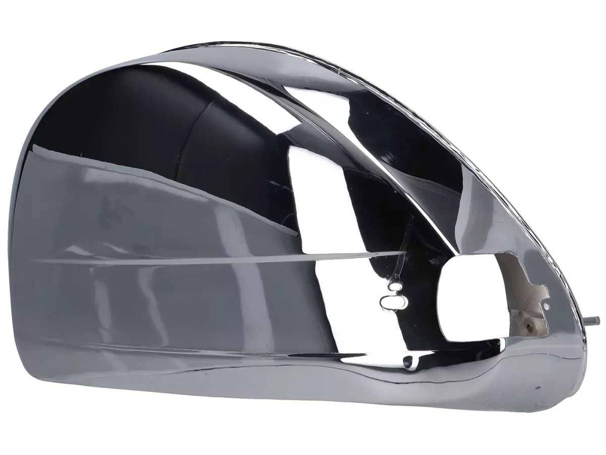 Coperchio laterale sinistro -VESPA- Vespa PX80, PX125, PX150, PX200, T5 125cc (modelli con indicatori di direzione) - copertura esterna - cromata