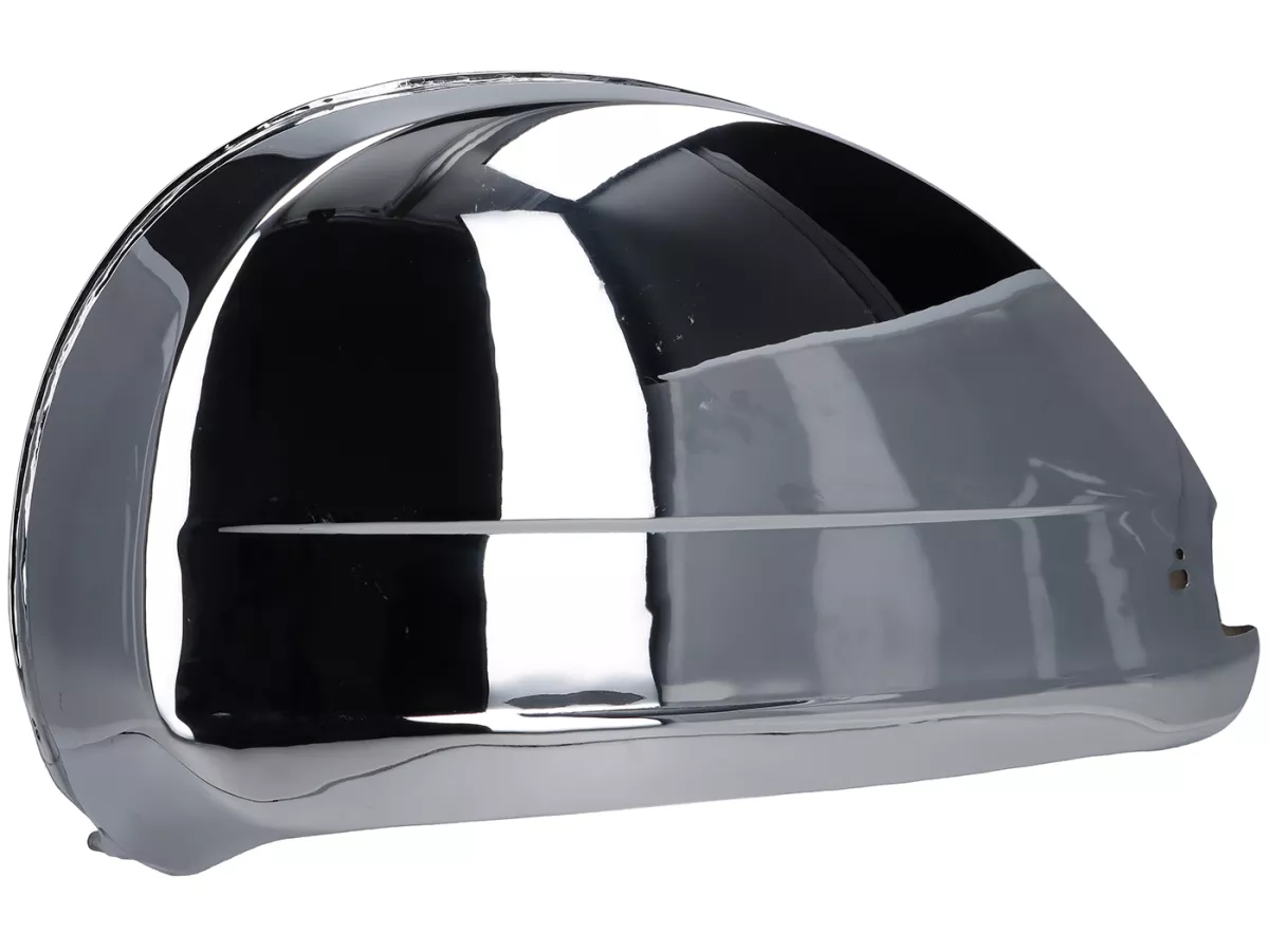 Coperchio laterale sinistro -VESPA- Vespa PX80, PX125, PX150, PX200, T5 125cc (modelli con indicatori di direzione) - copertura esterna - cromata