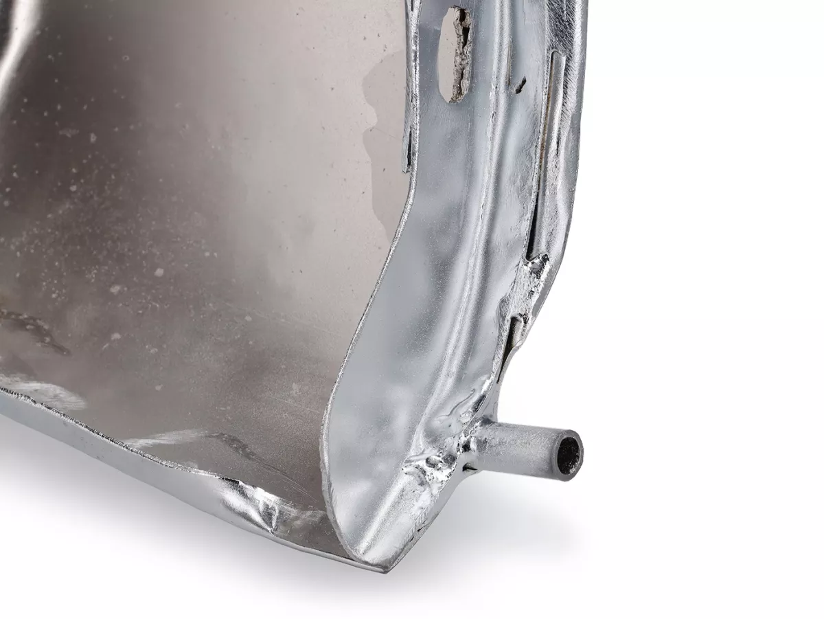 Coperchio laterale sinistro -VESPA- Vespa PX80, PX125, PX150, PX200, T5 125cc (modelli con indicatori di direzione) - copertura esterna - cromata