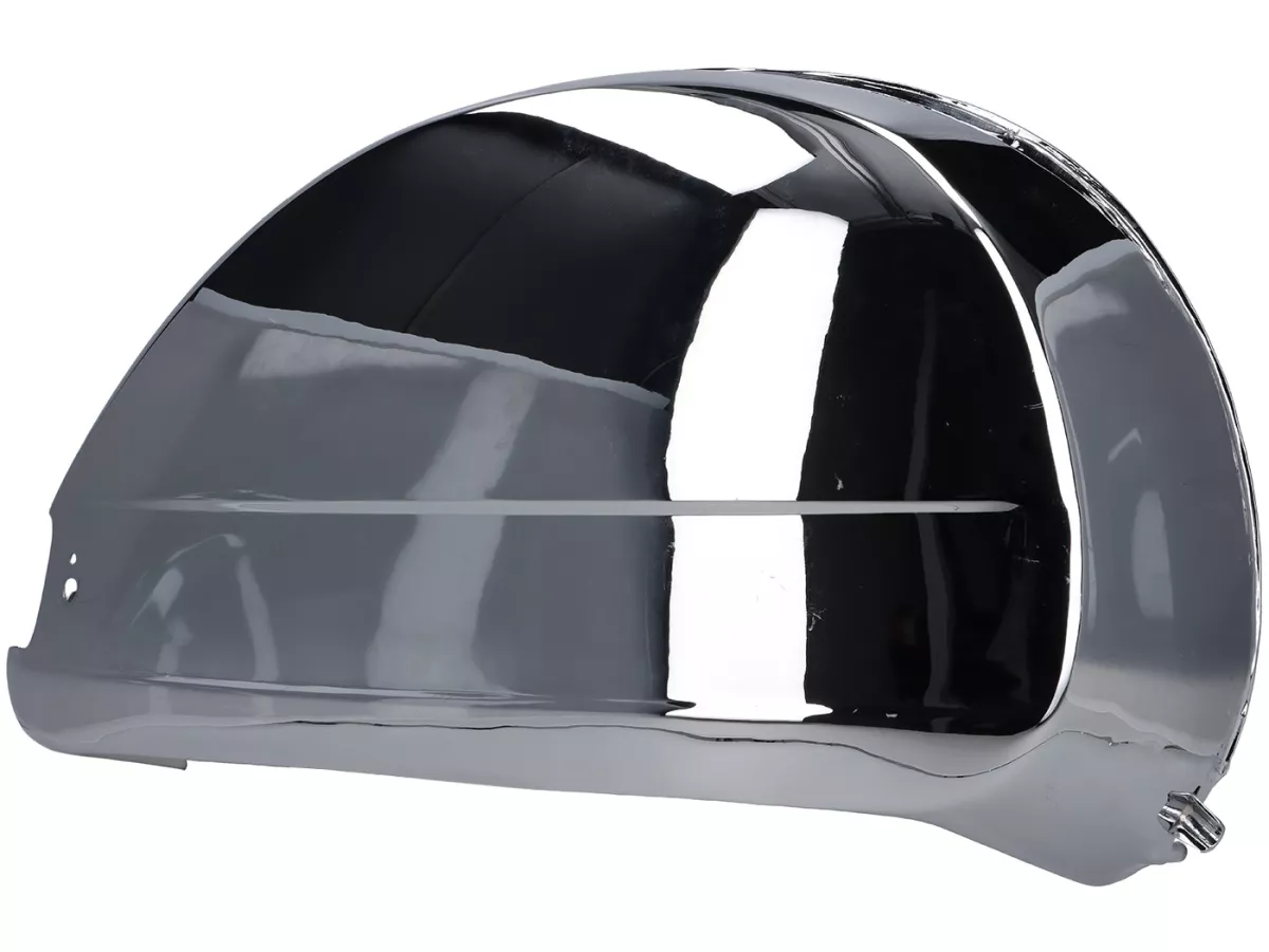 Seitenhaube rechts -VESPA- Vespa PX80, PX125, PX150, PX200, T5 125cc (Modelle mit Blinker) - Innenverschluss - verchromt