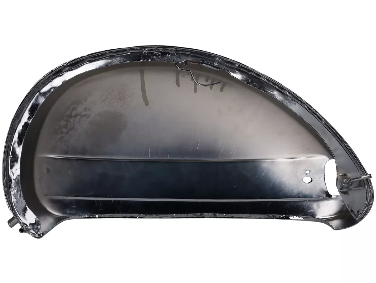 Seitenhaube rechts -VESPA- Vespa PX80, PX125, PX150, PX200, T5 125cc (Modelle mit Blinker) - Innenverschluss - verchromt