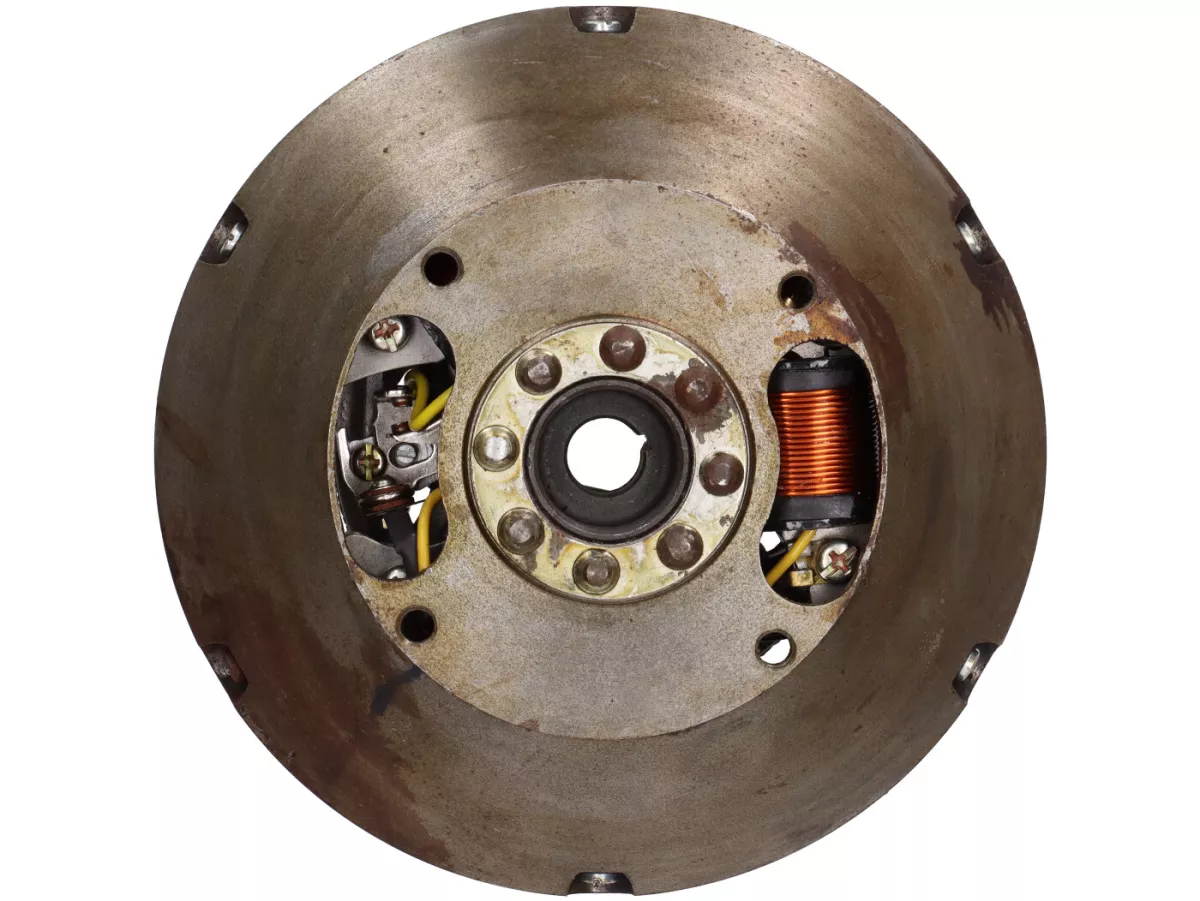 Accensione incl. ruota polare -BAJAJ (senza girante) Accensione a contatto - Vespa Largeframe VNA1T, VNA2T, VBA1T, VNB1T, VBB1T (motore fino a 71000), GL150 (VGLA1T, VGLB1T)