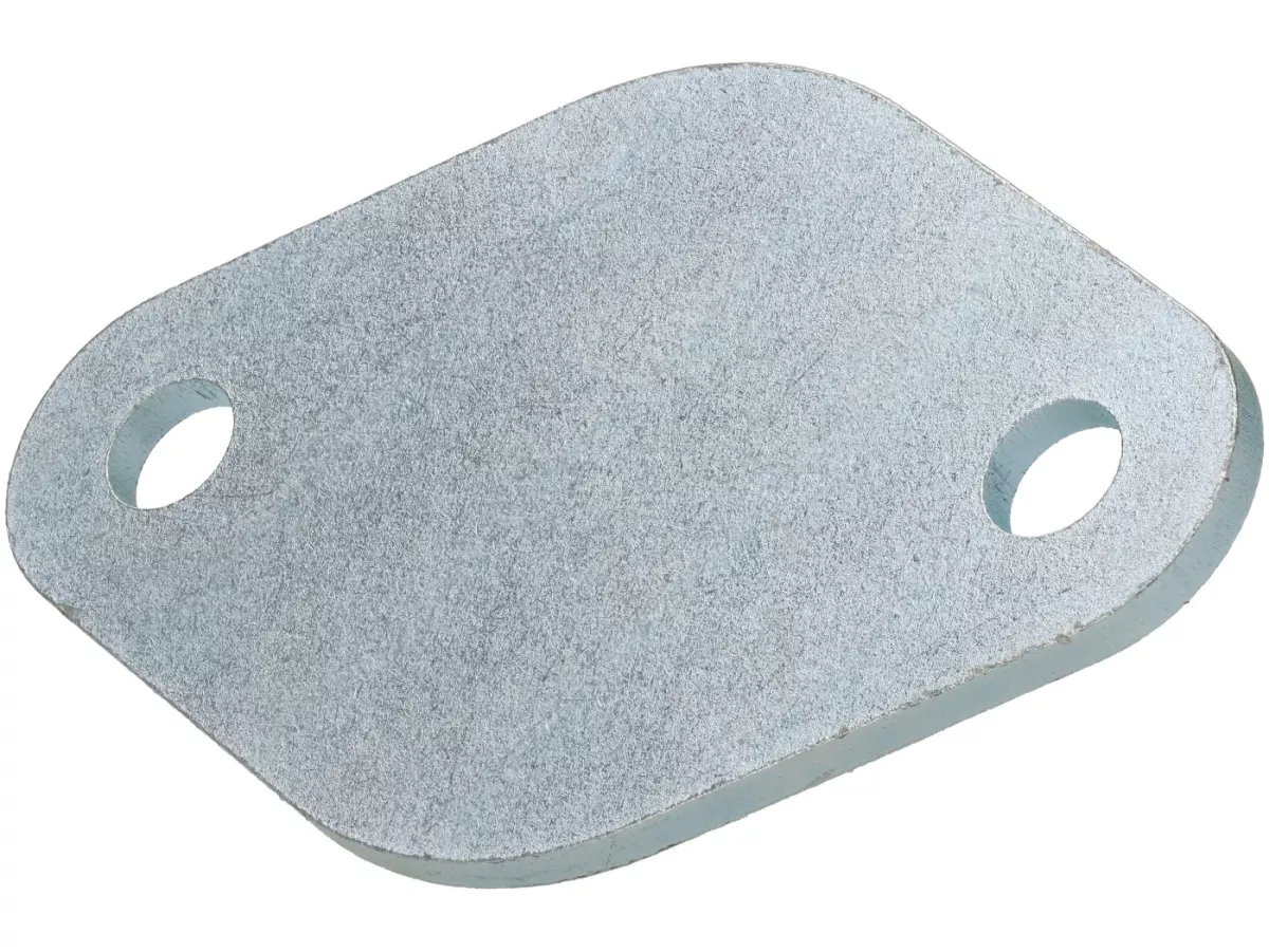 Pelat flensa untuk uji kehilangan tekanan -PUSAT SEPEDA MOTOR- Flensa knalpot Piaggio 125-180 ccm 2-tak - Gilera Runner FX/FXR 125-180, Italjet Dragster 125-180, Piaggio SKR125, SKR150, TPH125, Skipper125, Skipper150, Hexagon LX/LXT, Lambretta TS1