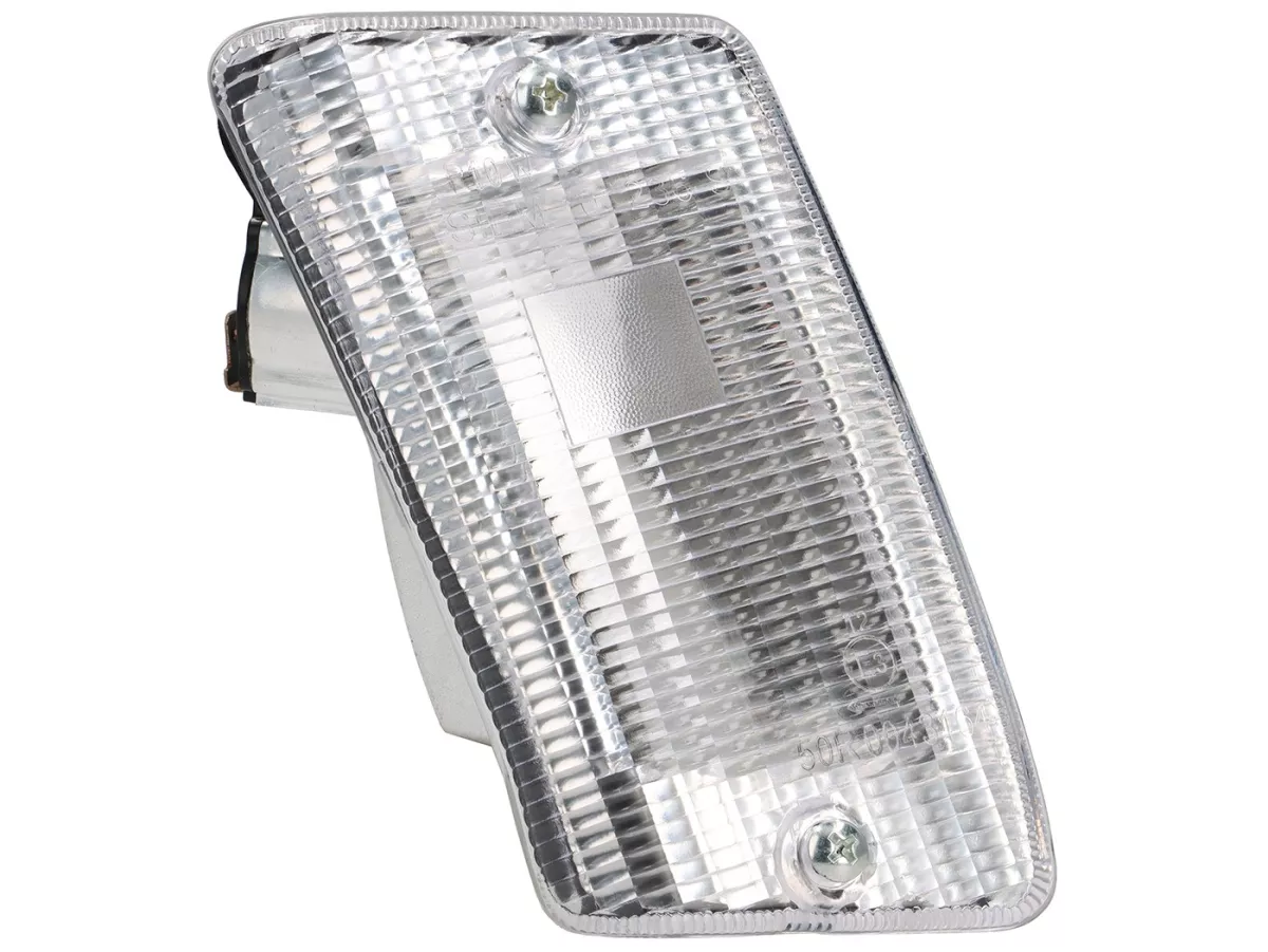 Blinkers -SIEM- Vespa PK50 XL, PK125 XL bak vänster - vit / transparent