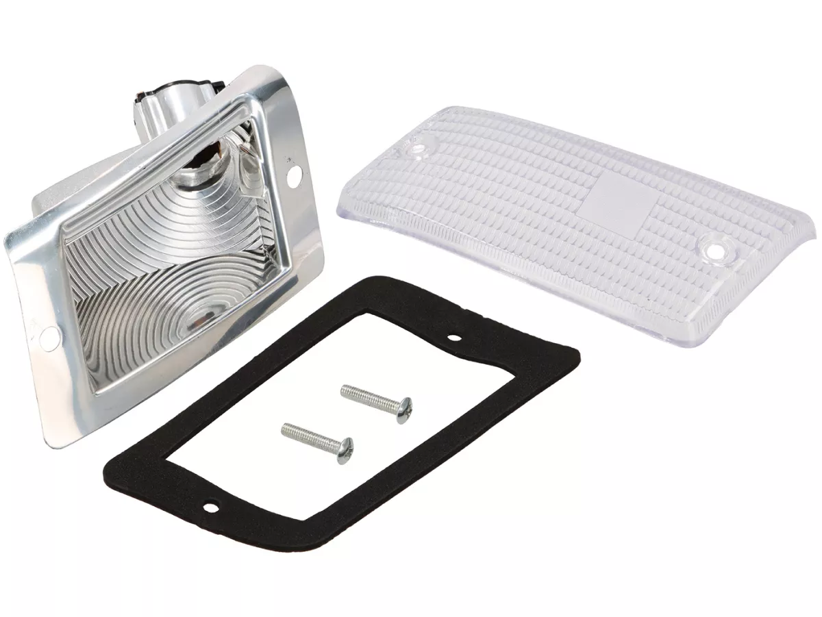 Blinkers -SIEM- Vespa PK50 XL, PK125 XL bak vänster - vit / transparent