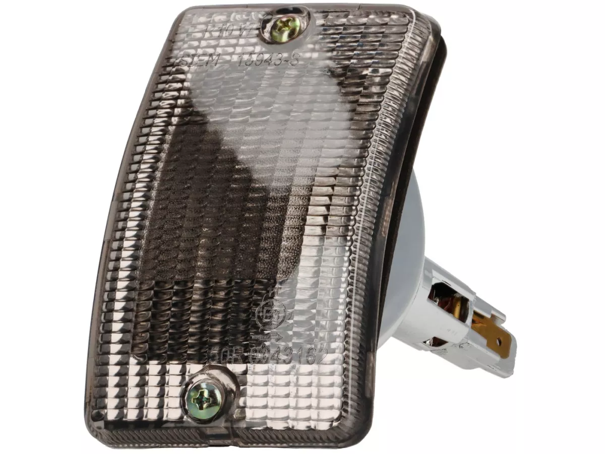 Indicatore di direzione -SIEM- Vespa PK50 XL, PK125 XL anteriore sinistro - nero oscurato