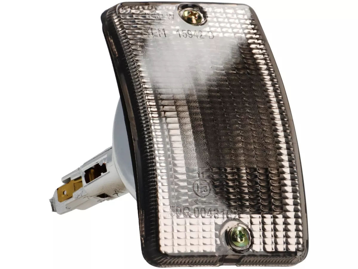 Indicatore di direzione -SIEM- Vespa PK50 XL, PK125 XL anteriore destro - nero oscurato